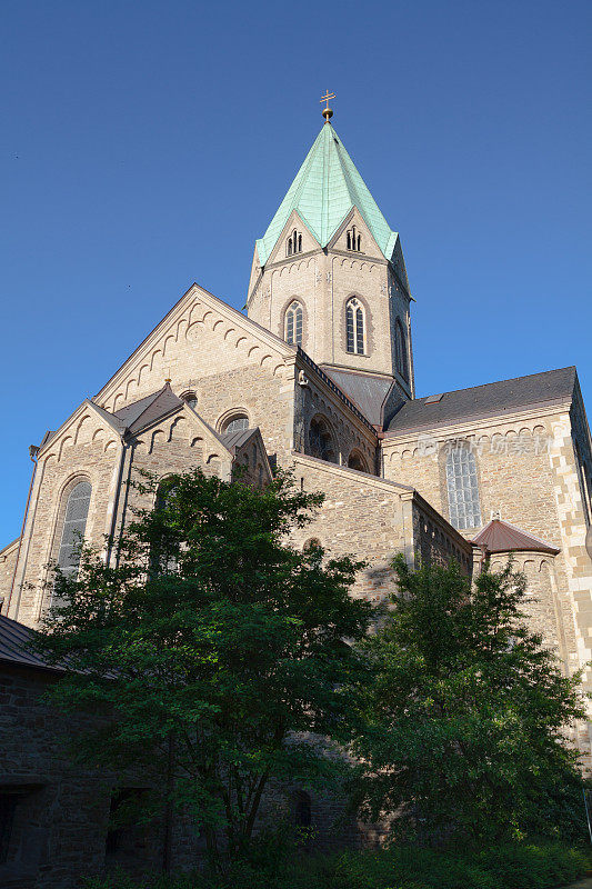 Abtei Essen Werden教堂的后面